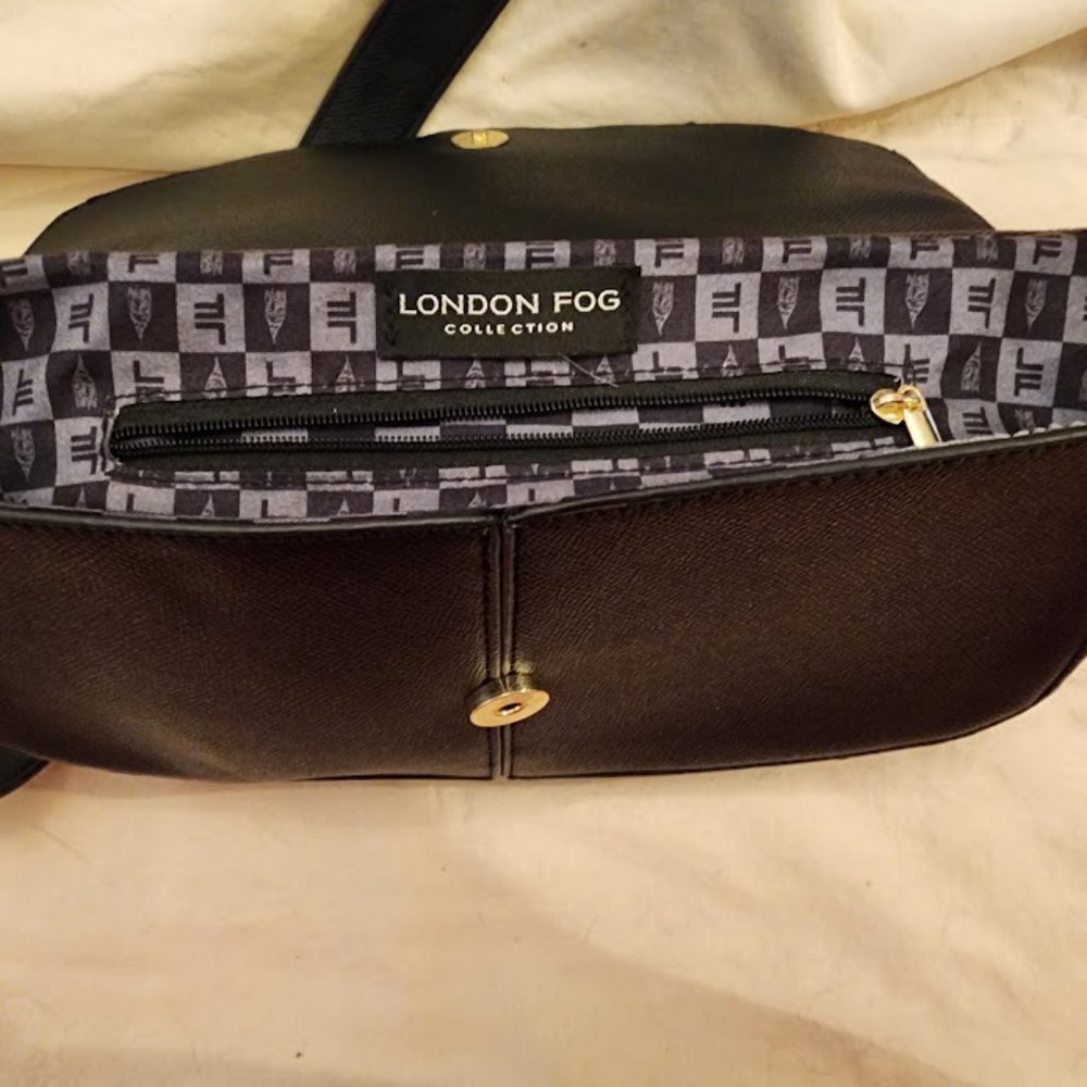 London Fog Black Shoulder Bag 11x7x3 - Picture 6 of 6